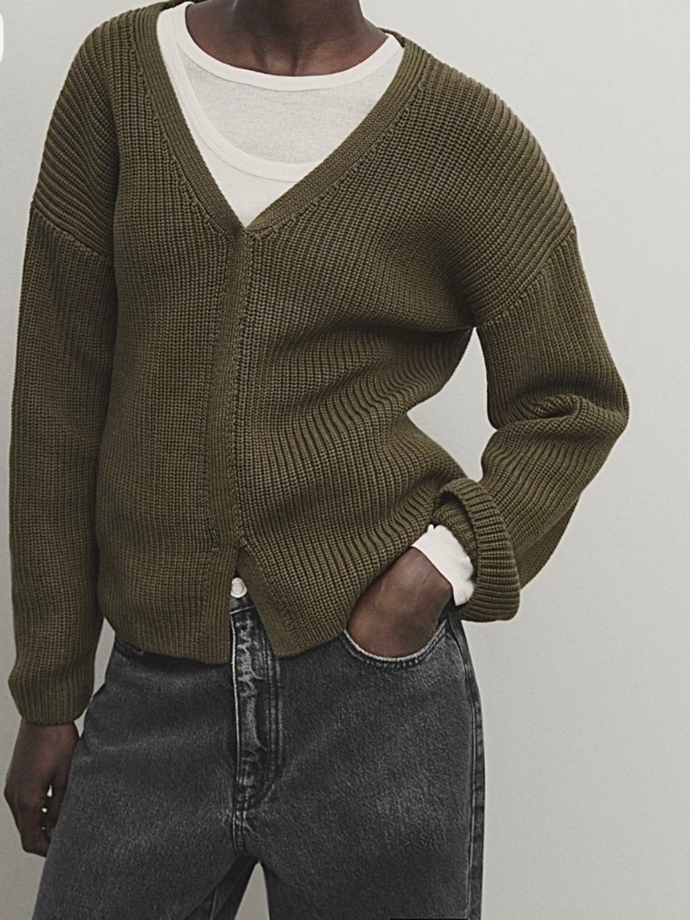 100% Cotton Sweater from Massimo Dutti.